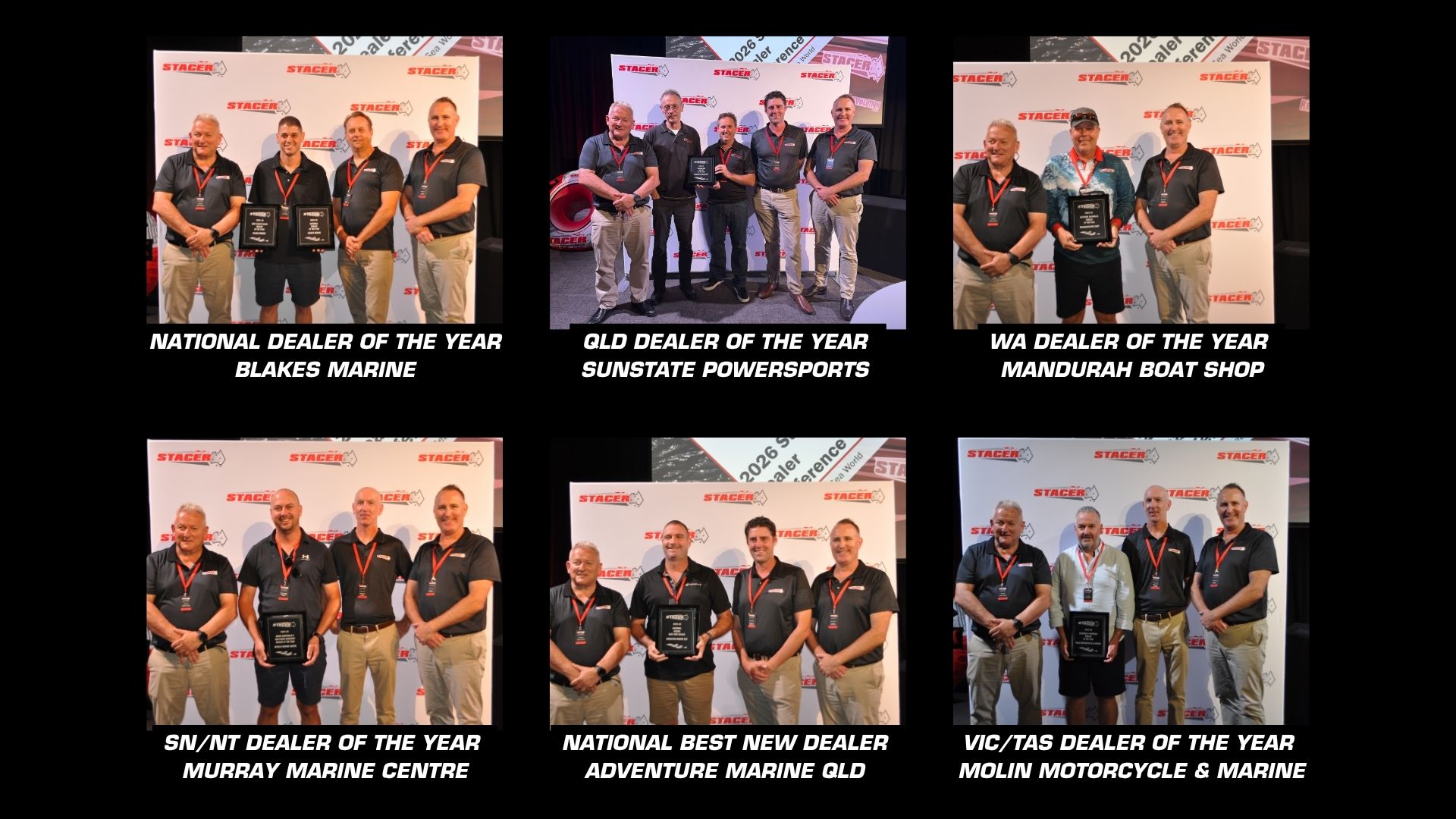 Dealer awardees of the Stacer Dealer of the Year 2025-26