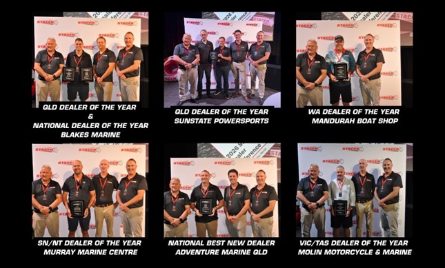 Dealer awardees of the Stacer Dealer of the Year 2025-26